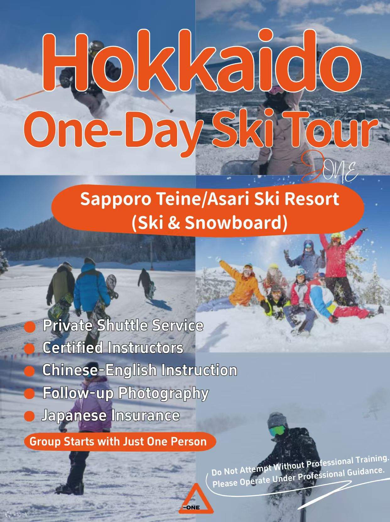 Kursus Ski Otaru Asarigawa | Termasuk transportasi, instruktur, peralatan ski | Keberangkatan dari Hokkaido Sapporo